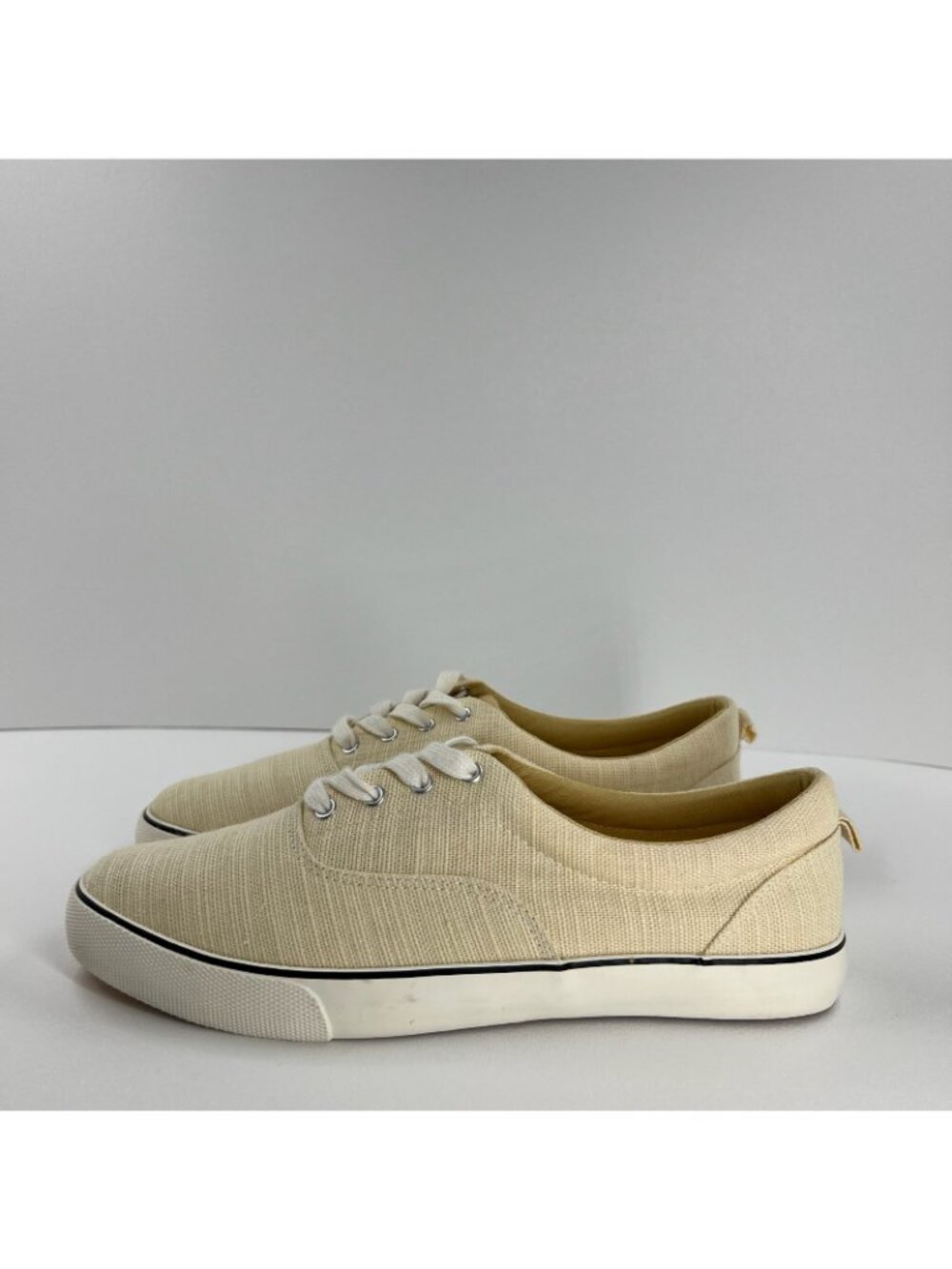 Universal Thread Molly Lace Up Sneaker Womens US 10 Canvas Low Top Tennis Yellow - Picture 2 of 11